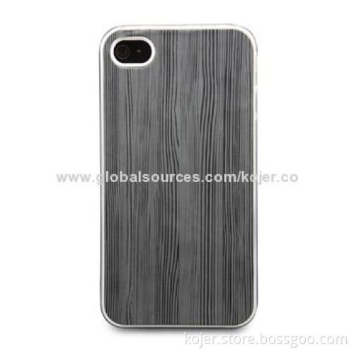 Case for iPhone 4, Made of PC and PU Materials, Customized Patterns and Logos Welcomed